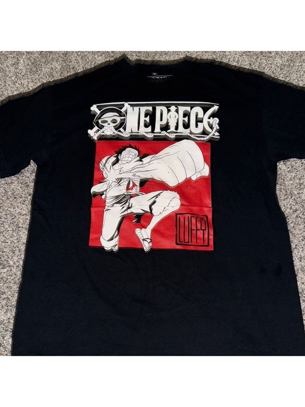 Ripple Junction Black and Red One Piece Short Sleeve Tee